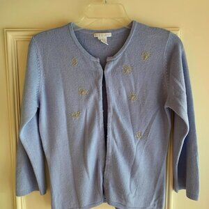 three quarter sleeve cardigan